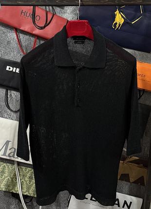 Футболка чоловіча поло massimo dutti чорний m