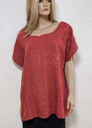 Итальянская льняная блуза топ lungo l'arno