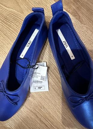 👠 балетки zara розмір 38 (нові з біркою)