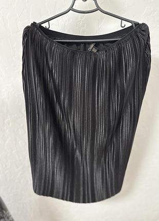 Спідниця плісе чорна