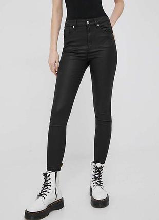 Нові шкіряні штани superdry – чорні