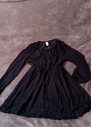Розпродаж! дуже красива мереживна сукня чорна
