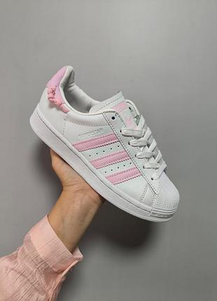 Кеди жіночі ad…superstar knotted rope white clear pink