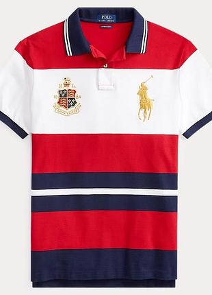 Поло polo ralph lauren custom slim fit mesh