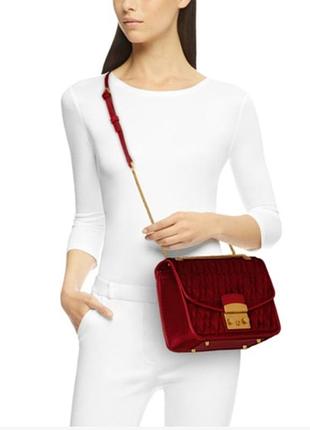Брендовая велюровая бархатная женская сумка jonbag в стиле furla #702