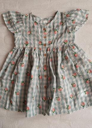 Легкое, мягкое платье от next на пуговицах