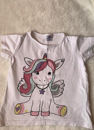 Біла футболка 2-3 роки