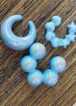 Каффы комплект 3 единицы акриловые jeweston голубые sku 03609