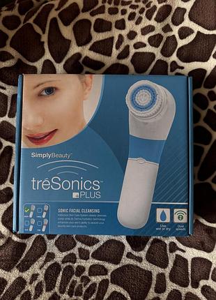Звуковая щетка для очищения лица simplybeauty trésonics™ plus.