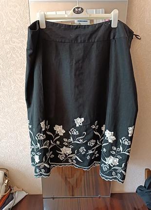 Женская льняная юбка.