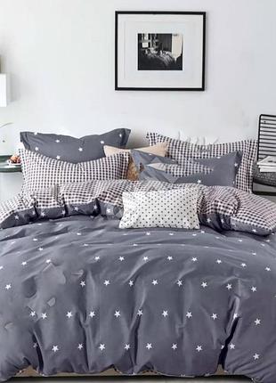 Постельное белье евро 200*230см фланель комплект colorful home