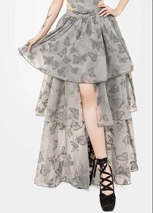 Неймовірна максі спідниця з метеликами disturbia