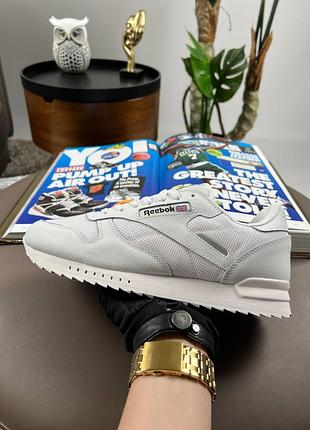 Кроссовки reebok classic new all white 3