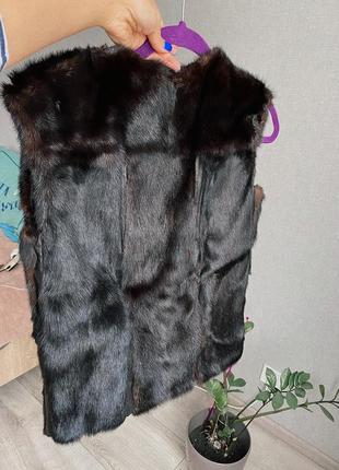 Норковая жилетка из натурального меха. хутряна жилетка {норка}.