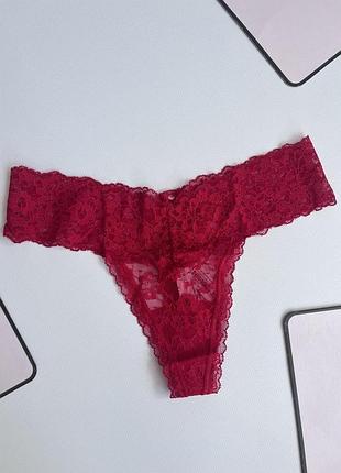 Трусики victoria's secret труси s m стрінги мереживо