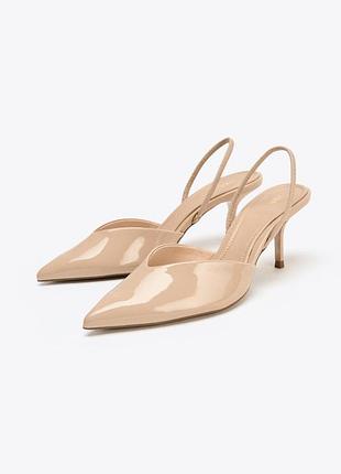 Туфли женские бежевые zara