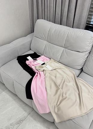 Сатиновая юбка zara