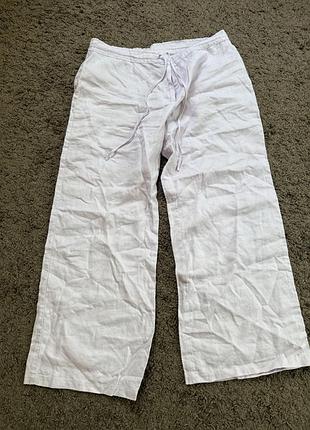 Штани жіночі палаццо льон