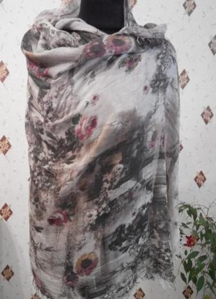 Тонкий, невесомый палантин из микромодала италия 180 х 90
