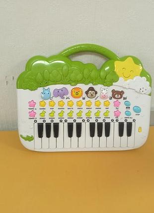 Синтезатор піаніно happy baby animal keyboard,
