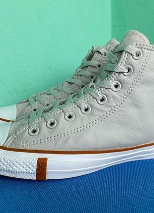 Кеди converse ctas hi pale putty (шкіра, зима !)