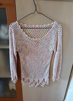 Стильная блуза ручной работы