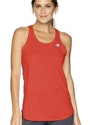 Якісна червона жіноча майка для спорту new balance s