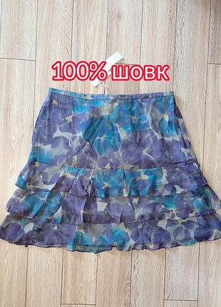 Новая шелковая юбка laura ashley