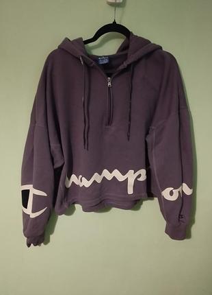 Укороченное худи с капюшоном от champion