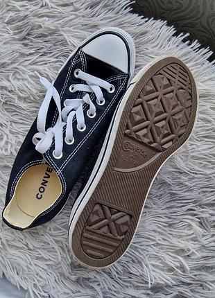 Класичні чорно-білі низькі кеди converse all star. оригінал , чоловічі