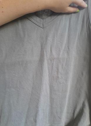 Майка tu сіра m-l 100% бавовна