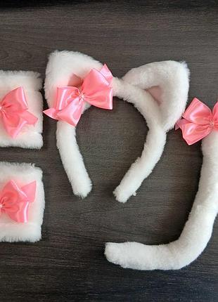 Набор кошечки - ушки, хвостик, лапки. костюм кошки для девочки. костюм кошечка