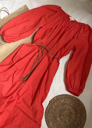 Легкое платье макси из тонкого батиста h&m.