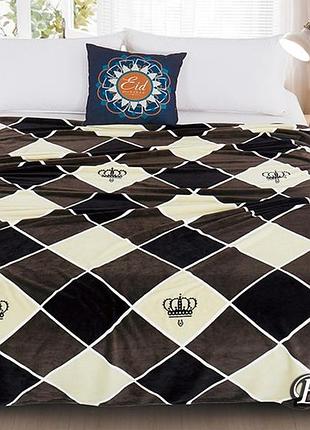 Плед из флиса корона