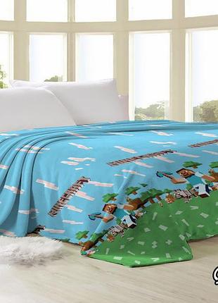 Плед из флиса майнкрафт (160х210)