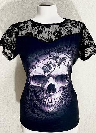 Футболка череп готична