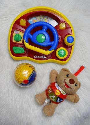Лот набір іграшок інтерактивних розвиваючих simba м'яч руль розмовляючий ведмедик