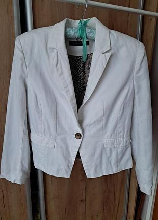 Короткий пиджачок лён