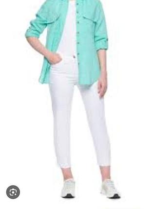 Gerry weber тоненькая льняная рубашка мятный меланж л/хл