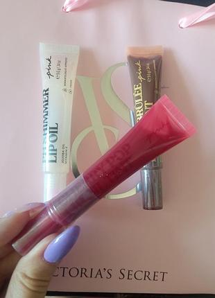 Масло для губ victoria’s secret pink cherry pop lop oil tint. блеск с маслом. бинт