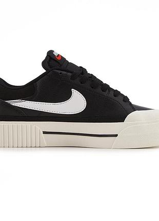 Nike court legacy lift black white