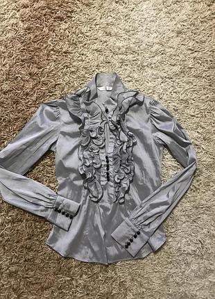 Красива блуза для офісу або навчання у дрібну смужку