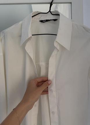 Біла сорочка zara 9