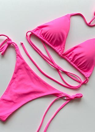 Купальник рожевий зі стрингами
