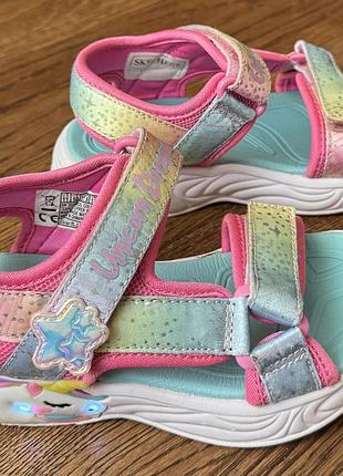 Skechers босоніжки, сандалії з підсвіткою р.27,5(18 см)