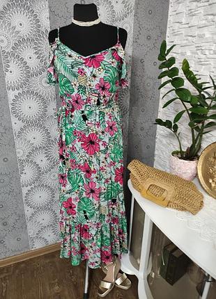 Макси платье сарафан 48 размер