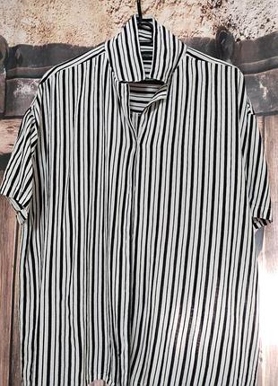 Сорочка у смужку розмір xs-s,  8-10