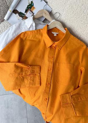 Лляна сорочка h&m 3