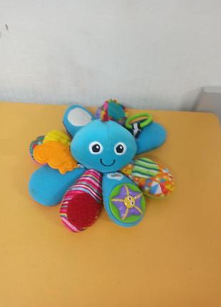 Развивающая мягкая игрушка lamaze осьминог с прорезывателем