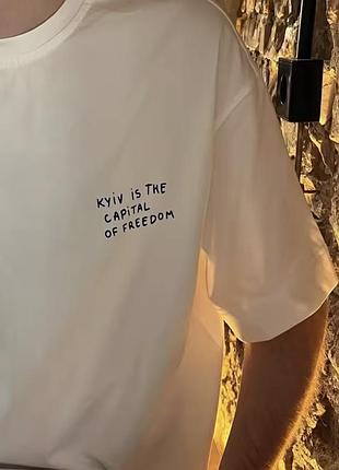 Футболка оверсайз женская майка новая брендовая белая с крестом принт